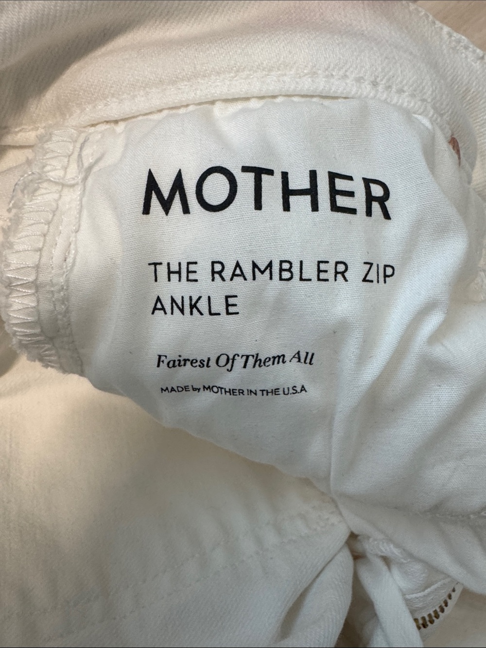 Mother rambler zip ankle Jeans